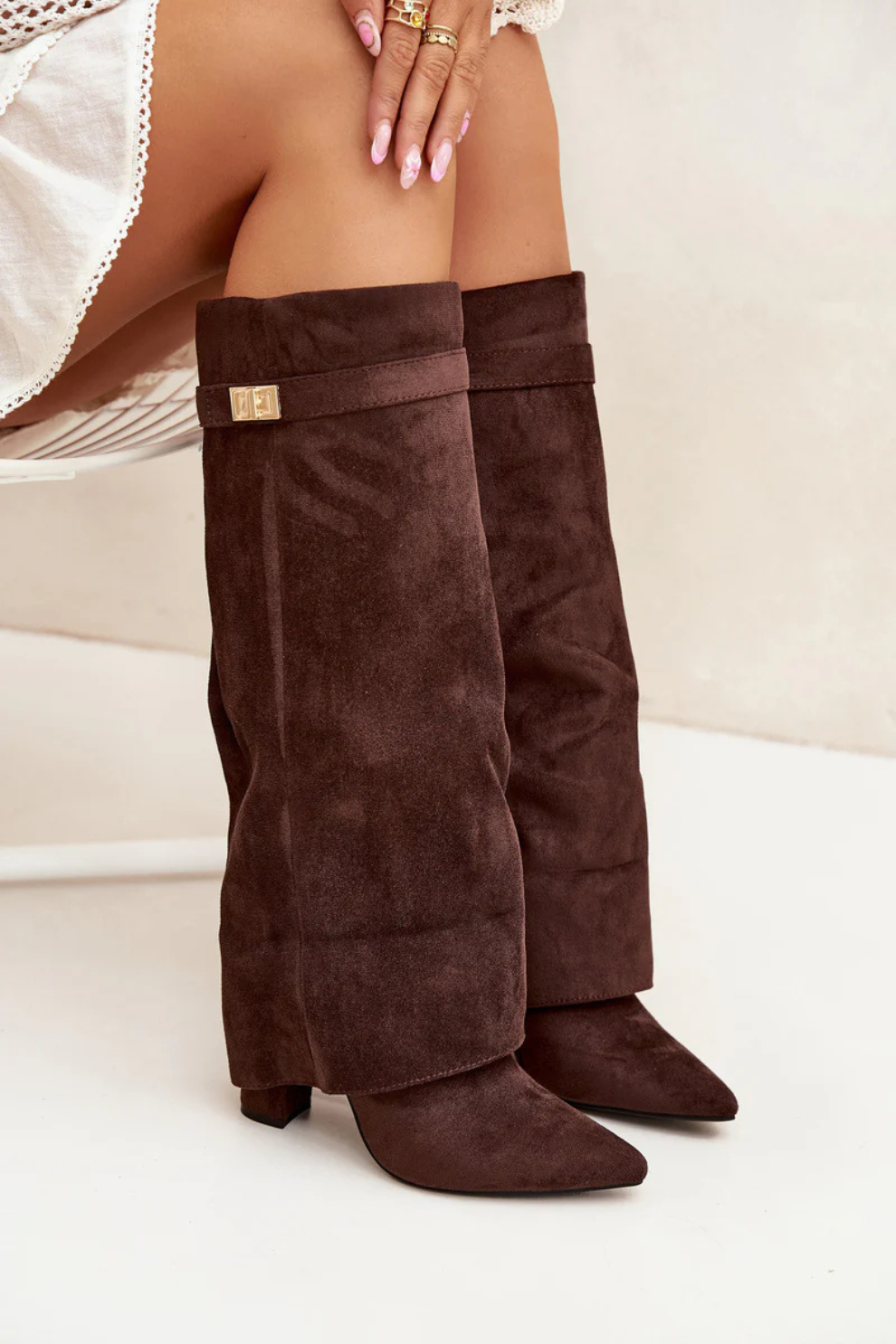 BLOOMORA® Suede Shark Boots